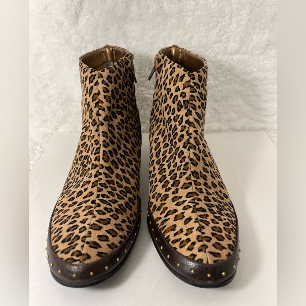 California Magdesians-80s/90s Vintage, USA, Leopard, Kitten Heel, Boot. Size-9N - Picture 8 of 11